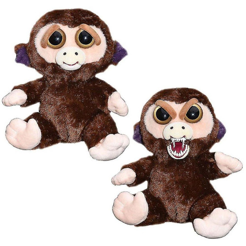 Doudous Funny mignon expression faciale changer les poupées de jouets en peluche farcis animaux pour cadeau
