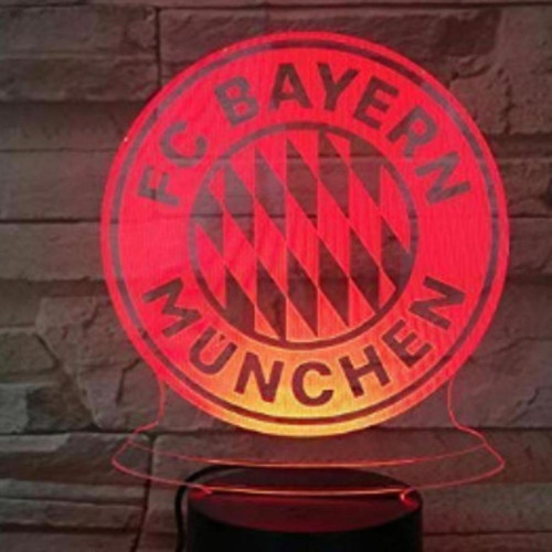 Universal - Fußball-club Bayern München Usb 3d Anime Night Light Atmosphere Led Table Lamp(Le noir) Universal  - Club 3d