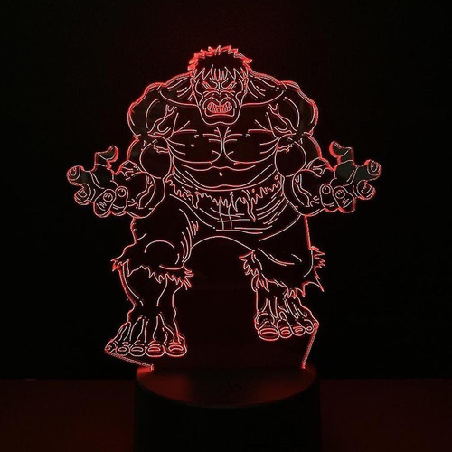 Universal - Green Hulk USB 3D ANIME NIGHT LAMINE AMPOSPHERE LED TABLE LED Universal  - Lampe led 3d