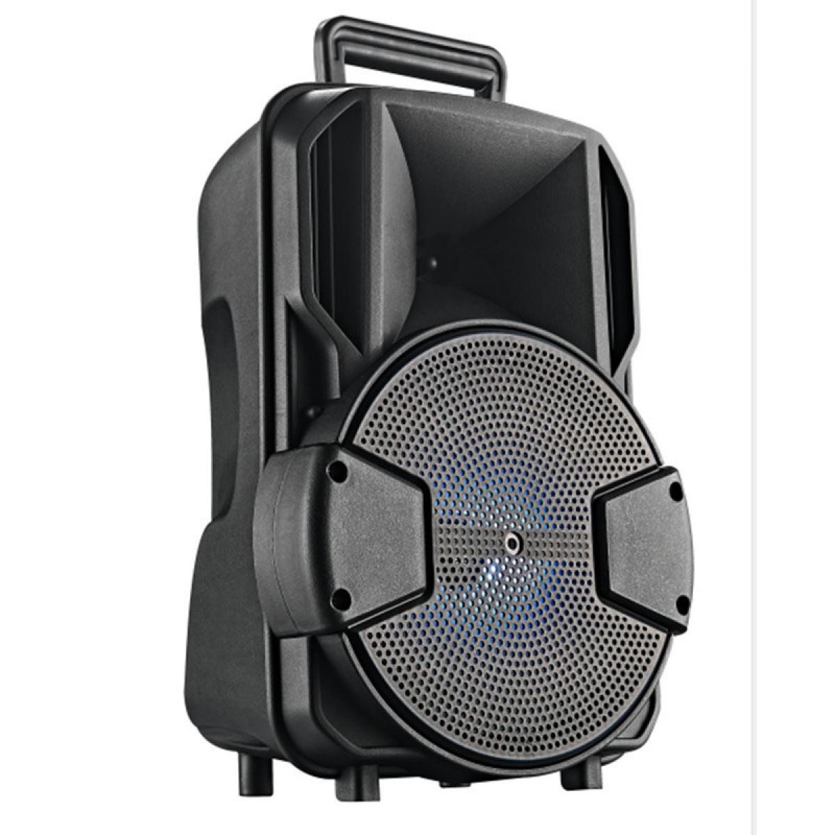 Hauts-parleurs Universal Haut-parleur Bluetooth portable avec microphone imperméable extérieur sans fil sans fil Stereo Bass Subwoofer Subwoofer Sound Support FM TF AUX | Haut-parleurs de plein air (Noir)