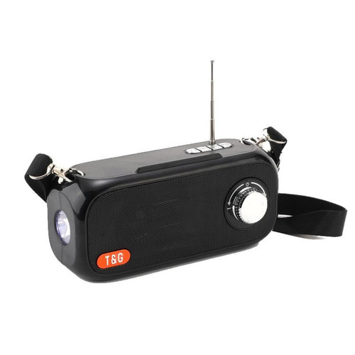 Universal - Haut-parleur Bluetooth sans fil extérieur Portable 3D Stéréo Subwoofer Multifonction Portable Support Radio Solar Charge | Haut-parleur Portable (Noir) Universal  - Enceinte PC