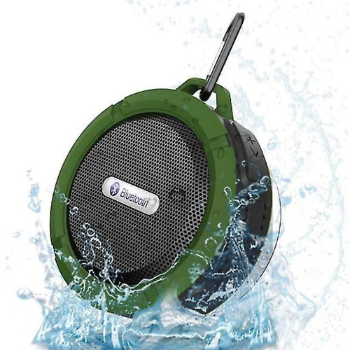 Universal - Haut-parleur Bluetooth sans fil, haut-parleur de douche portable sans fil, temps de jeu 6H, son HD fort avec ventou et crochet robuste (vert) Universal  - Sonorisation