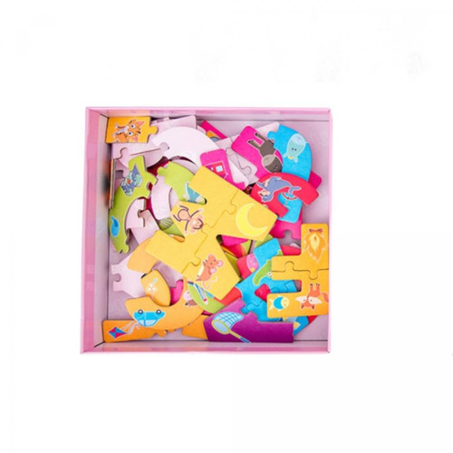 Universal - Jeux d'apprentissage précoce pour les enfants Puzzles cognitifs Jouets pédagogiques Éducation précoce Numéros et lettres Amusement Apprentissage pour les enfants | Puzzles (rose) Universal  - Jeux & Jouets