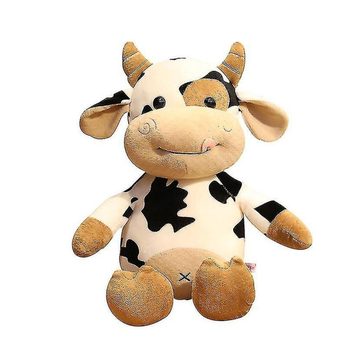 Universal - Jouet de poupée moelleux, joli animal en peluche de vache de dessin animé, jouet animal de ferme, cadeau parfait pour les enfants, Universal  - Doudous