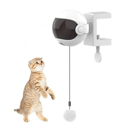 Universal - Jouets électriques pour chats Jouets interactifs Jeux pour chats Yo avec boule de levage Jouets électriques pour animaux de compagnie Corde télescopique Jouets intellectuels | Jouets pour chats (blanc) Universal  - Animalerie