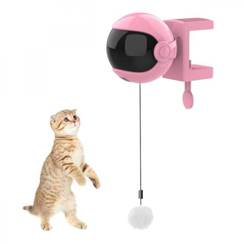 Universal - Jouets électriques pour chats Jouets interactifs Jeux pour chats Yo avec boule de levage Jouets électriques pour animaux de compagnie Corde télescopique Jouets intellectuels | Jouets pour chats (rose) Universal  - Animalerie