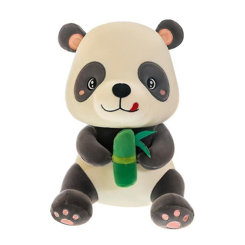 Universal - Khomeimin Bamboo Panda Doll Mignon Panda Peluche Peluche Souple Oreiller Meilleur Cadeau (30 cm) (Noir) Universal  - Doudous