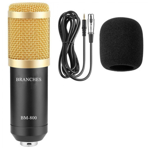 Universal - Kit microphone pour condenseur professionnel BM 800: ordinateur + microphone + porte-impact + capuchon en mousse + câble comme microphone pour BM 800 BM800 | Universal  - Bonnes affaires Microphone