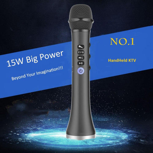 Universal L 698 Professionnel 15W Portable USB Sans Fil Bluetooth Karaoke Microphone Haut-parleur Home KTV Pour Musique Jouer et Chanter Haut-parleur |