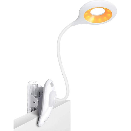 Universal - Lampe à clips dans lit de lecture léger 26 LED protection des yeux ambre clips dans la lampe de livre rechargeable 3 Universal  - Bonnes affaires Luminaires
