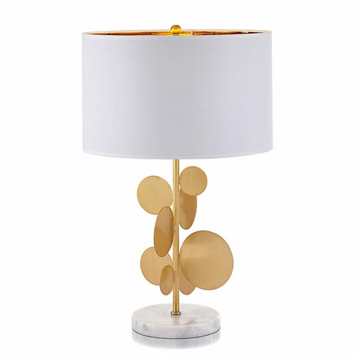 Universal - Lampe à poser en feuille d'or de 38cm, 220V E27 * 1 pas d'ampoule en métal idée salon chambre chambre bureau lampe, lampe à poser en or blanc Universal  - Lampes à poser