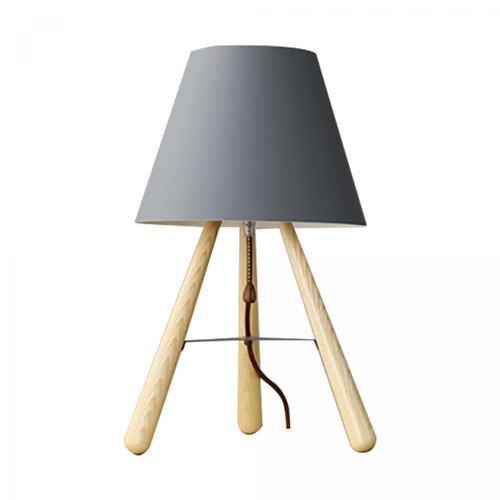 Universal - Lampe à sol en bois massif de 28 cm, 220V E27 sans ampoule, Lampe à table pour la chambre à coucher de la maison, Lampe de recherche chaude Lampe de table grise Universal  - Luminaires