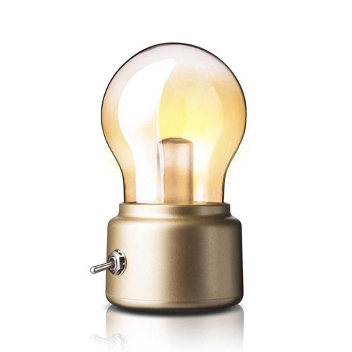 Universal - Lampe à vin LED ampoule de nuit USB rechargeable rétro chambre à coucher lampe de bureau de chevet lampe de décoration de la maison portable | Lampe de table vin | Lampe de chevet rétro près du lit Universal  - Lampes de bureau