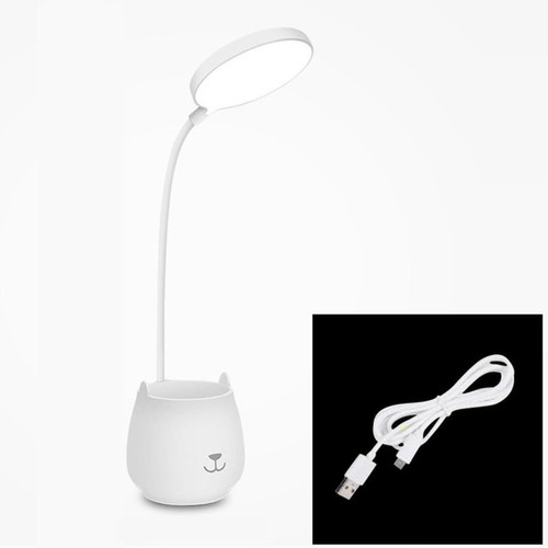 Universal - Lampe de bureau à LED flexo avec USB Touch Lampe de bureau verticale à LED dimmable Lampe de lecture Lampe d'apprentissage moderne et souple avec porte-stylo(blanche) Universal  - Lampes de bureau