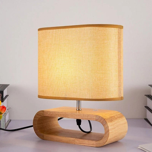 Universal Lampe de bureau moderne en bois massif pour salon chambre à coucher Art Deco Lampe de bureau LED lecture éclairage Jig |