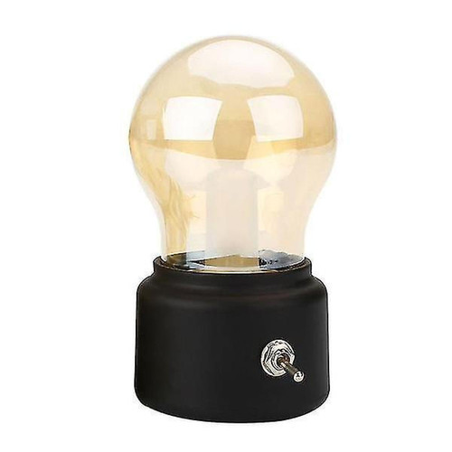 Lampes de bureau Universal Lampe de nuit éclairage ambiant 2021 ampoule LED lampe de table soufflant classique noir