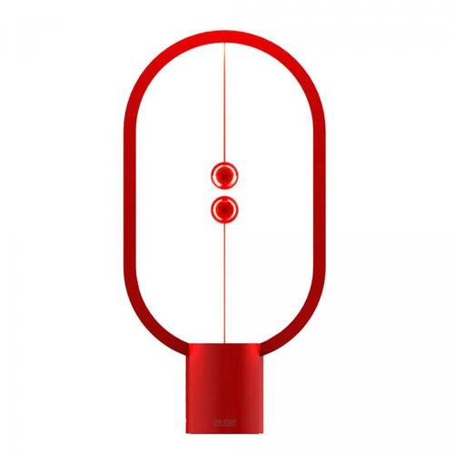 Universal - Lampe de table à LED à charge USB à niveau constant Commutateur d'air de boue magnétique elliptique Soins aux yeux Lumière nocturne Contrôle tactile(Rouge) Universal  - Lampe à lave Luminaires