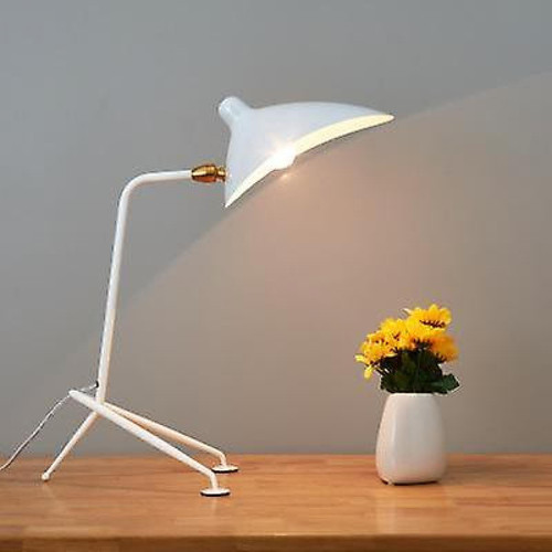 Universal - Lampe de table minimaliste nordique Lampe de table en fer postmoderne pour salon chambre bureau lecture lumière E27 veilleuse (blanc) Universal  - Lampes à poser