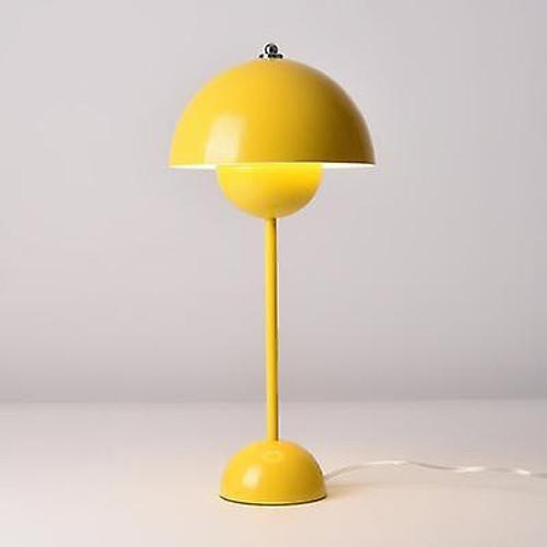 Lampes de bureau Universal Lampe de table moderne en fer pot de fleurs chambre salon chevet lampe page d'accueil lampe de table d'étude E27 luminaire (jaune)