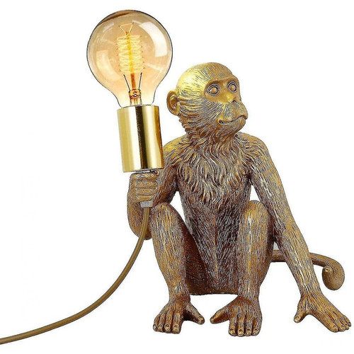 Universal - Lampe lampe de bureau moderne lampe de table singe lampe de table créative résine assise pince d'éclairage singe pour Universal  - Luminaires