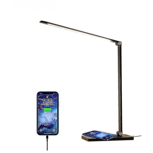 Universal - Lampe LED Lampe de bureau Aderence à l'œil Lampe de bureau Téléphone portable Chargeur sans fil Noir Universal  - Lampe pince Luminaires