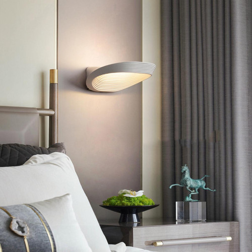 Universal - Lampe murale en aluminium à LED de 13W, lampe de chevet en cristal pour la chambre à coucher, applique murale (blanc chaud) Universal  - Applique mural blanc