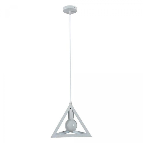 Universal - Lampe style minimaliste triangle pendentif rétro plafond lampe E27 base métal art déco abat-jour industrie Universal  - Lampe art deco