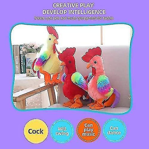 Universal Électricité hurlant poulets jouet amusant chant roosters en peluche jouet anniversaire cadeau