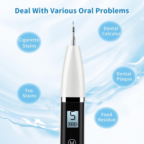 Universal Électrique Ultrasonique Dentaire Incandescent Gel Oral Oral Dent Cleaner Tartar Tache Tache Blanchiment des dents Outil d &'hygiène buccale