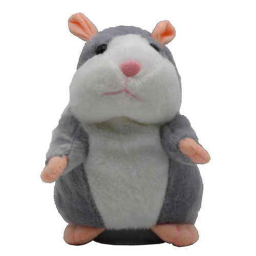 Universal - Les enfants parlent de hamster souris animaux de compagnie peluche douce, électro dit son disque gris Universal  - Peluche hamster