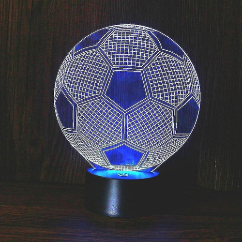 Universal - Lumière de nuit, éclairage d'ambiance, football, lumière LED, chambre d'enfant, lampe de table 3D. Universal  - Lampe pince Luminaires