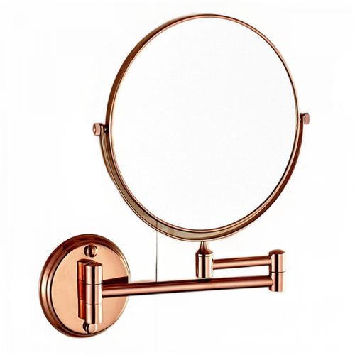 Universal - Luxe or rose extensible 8 pouces miroir miroir 360 degrés double mur monté miroir Universal  - Miroir de salle de bain