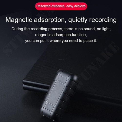 Studio d'enregistrement portatif Magnétophone 16 Go Mini Long Activation Enregistrement Dictaphone Mini Audio Voix Numérique Petit Secret Professionnel | Magnétophone Numérique(Le noir)