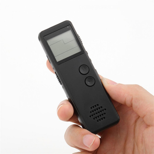 Universal Magnétophone audio numérique à distance USB de 32 Go avec une clé Enregistrement audio MP3 Magnétophone audio réducteur de bruit Lecteur MP3 128 Kbps |(Le noir)