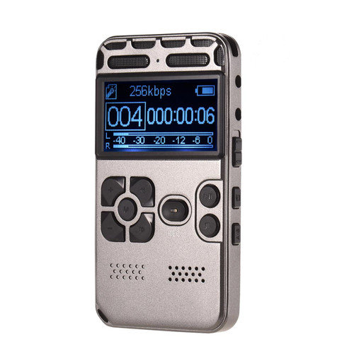 Universal -Magnétophone audio numérique HD professionnel Lecteur MP3 Activation vocale Capacité d &'enregistrement d &'un bouton(Le noir) Universal  - Dictaphone