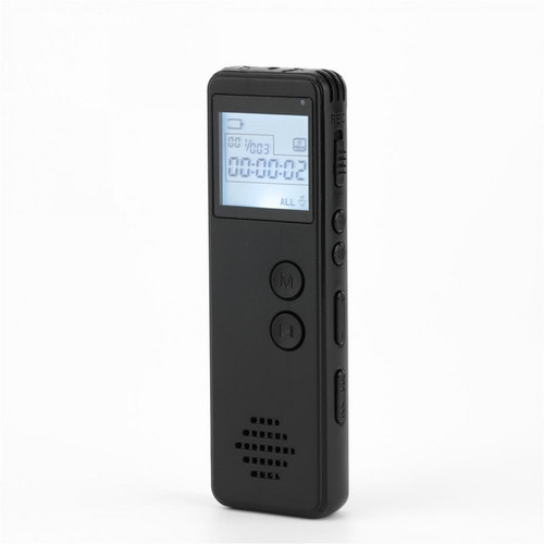 Universal - Magnétophone numérique de 16 Go à un bouton Magnétophone audio MP3 à longue distance Réduction du bruit Voix MP3 Lecteur vidéo WAV 128 kbps Universal  - Lecteur livre audio