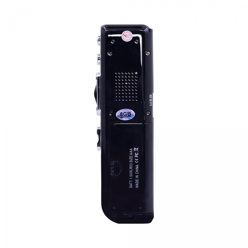 Enregistreur audio numérique Magnétophone portable à activation vocale 8 Go Lecteur MP3 Téléphone Enregistrement audio Magnétophone numérique