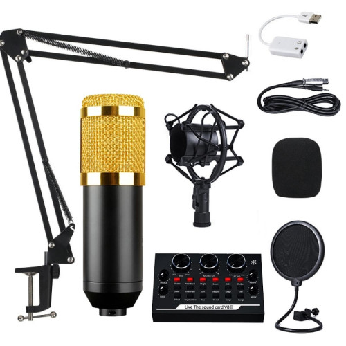 Universal - Microphone à condensateur BM800 Microphone d'enregistrement professionnel pour téléphone portable Microphone PC Set de microphone Carla Carte son Micro | Microphone - Microphone