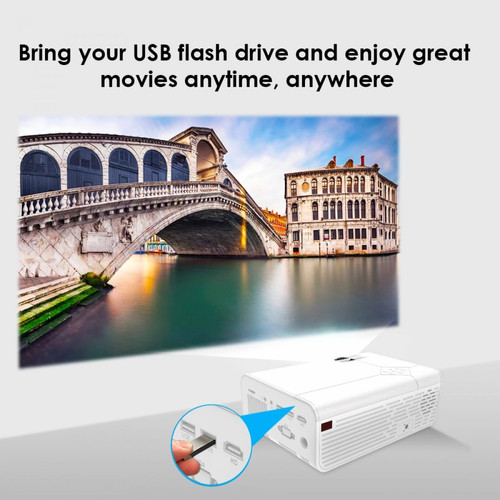 Videoprojecteur home cinéma Microprojecteur A13 (en option pour Android) Résolution 1280 * 720P Prise en charge 4K avec WIFI 3D Bluetooth Home Cinema Projector | LCD Projector