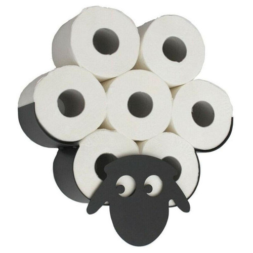 Universal - Mignon mouton noir décoratif papier hygiénique support métal mural stand libre toilette toilette rouleau mouchoir rangement maison - Accessoires de salle de bain