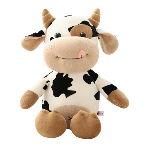Universal - Mignon vache poupée peluche dessin animé mignon vache doux vers le bas coton bébé jouet cadeau de Noël cadeau de vacances 30 cm | animaux en peluche Universal  - Doudou vache