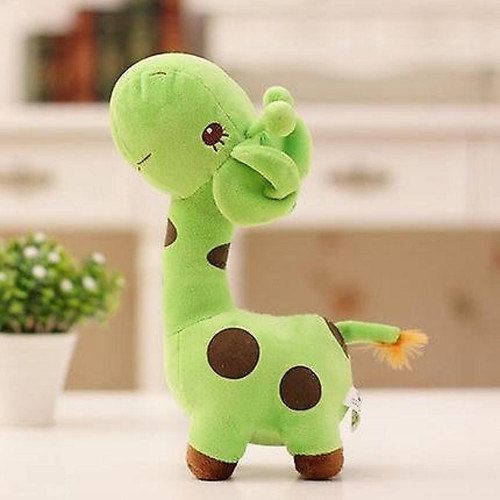 Doudous Universal Mignonne peluche girafe molle chère poupée (vert)