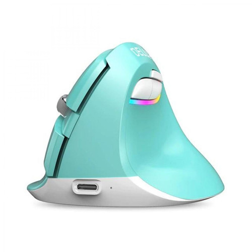 Universal - Mini Bluetooth + USB sans fil clic silencieux RGB Ergonomique Rechargeable Vertical Computer Mouse pour les utilisateurs de petites mains | Mouse (vert) Universal  - Petites souris