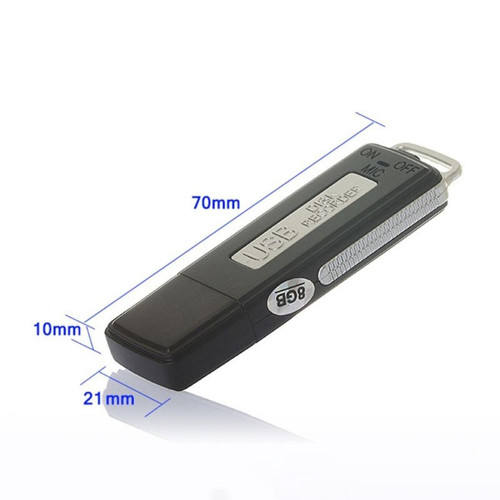 Universal Mini clé USB rechargeable Magnétophone numérique Magnétophone numérique portable