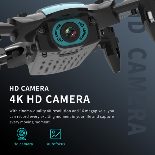 Avions RC Mini drone 4K HD caméra WiFi FPV pression air altitude grip quadricoptère pliable noir RC DRON jouet | RC quadricoptère