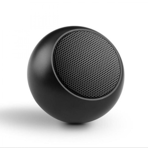 Universal - Mini haut-parleur Bluetooth portable sans fil noir haut-parleur stéréo métallique avec microphone subwoofer lecteur de musique MP3 pour téléphone mobile | Universal  - Sonorisation