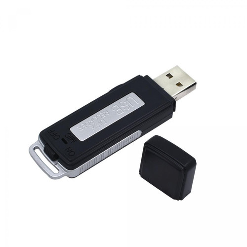 Universal Mini magnétophone USB rechargeable, lecteur flash, magnétophone, enregistreur audio, numérique, vidéo.(Le noir)