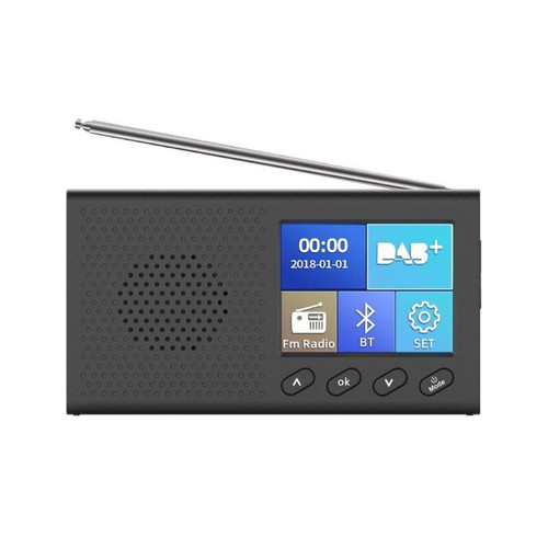 Universal - Mini récepteur DAB portable radio FM Bluetooth compatible lecteur de musique 4.2 prise en charge de sortie audio stéréo de 3,5 mm Universal  - Enceinte et radio