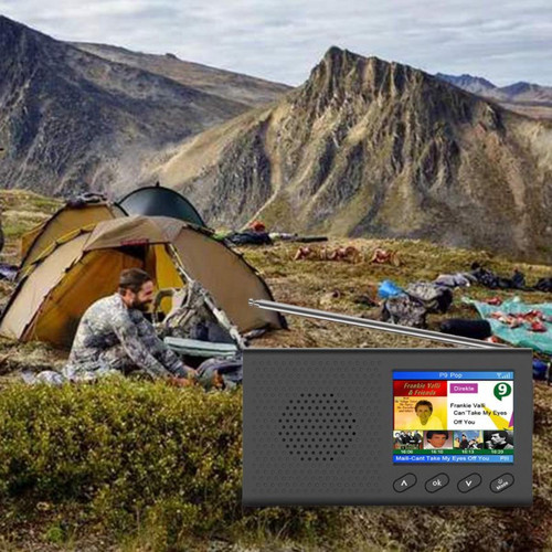 Radio Mini récepteur DAB portable radio FM Bluetooth compatible lecteur de musique 4.2 prise en charge de sortie audio stéréo de 3,5 mm