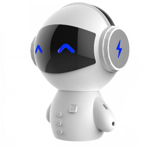 Universal - Mini robot intelligent haut-parleur sans fil basse haut-parleur sans fil portable support carte TF alimentation banque pour chambre table de chevet Universal  - Enceinte mp3 enfant